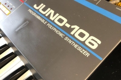 Roland Juno-106 Synthesizer Reparatur Service Driessen Music