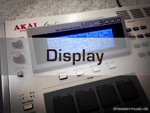 AKAI MPC3000 Display