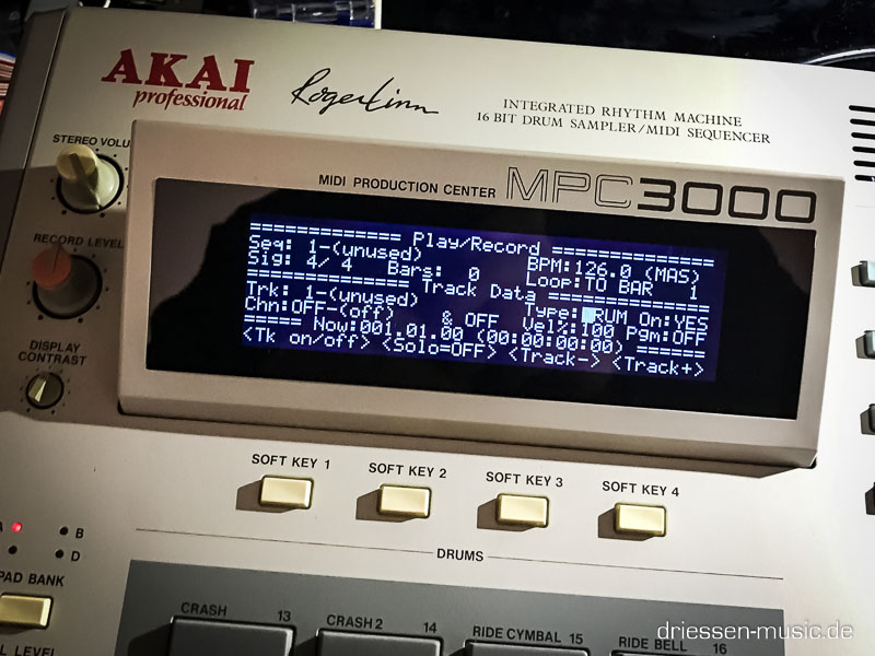 Repair Akai MPC 3000 Display Reparatur Service